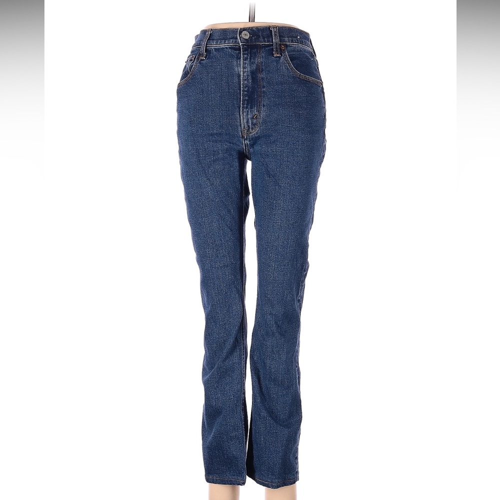 EUC Abercrombie & Fitch The Ankle Straight Ultra High Rise Jeans Size 4L / 27